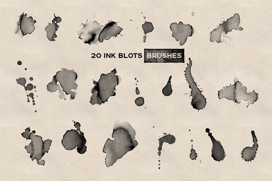 手绘水墨绘画风格PS图层样式 Photoshop Ink Drawing Effect插图(2)