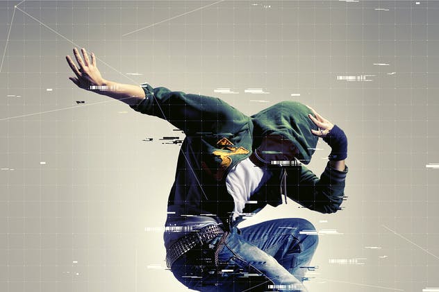 黑客极客充满科技感照片效果PS动作 Hacking Animation Photoshop Action插图(2)