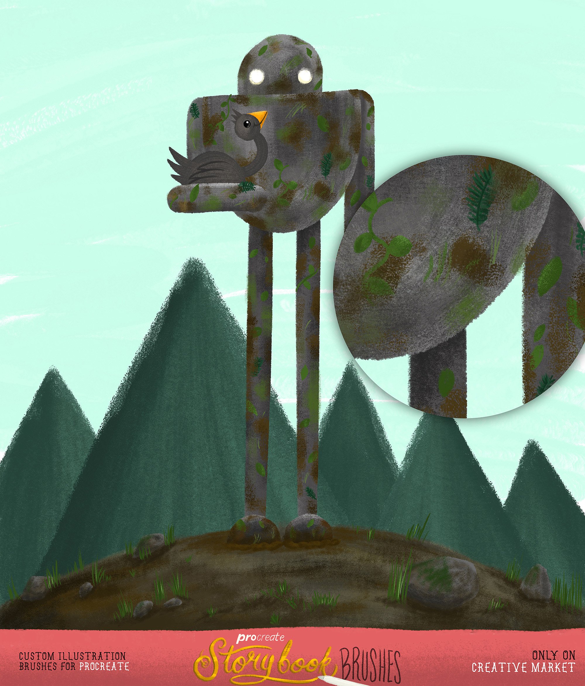 故事书插画风格Procreate画笔笔刷 Storybook Illustrator for Procreate插图(6)