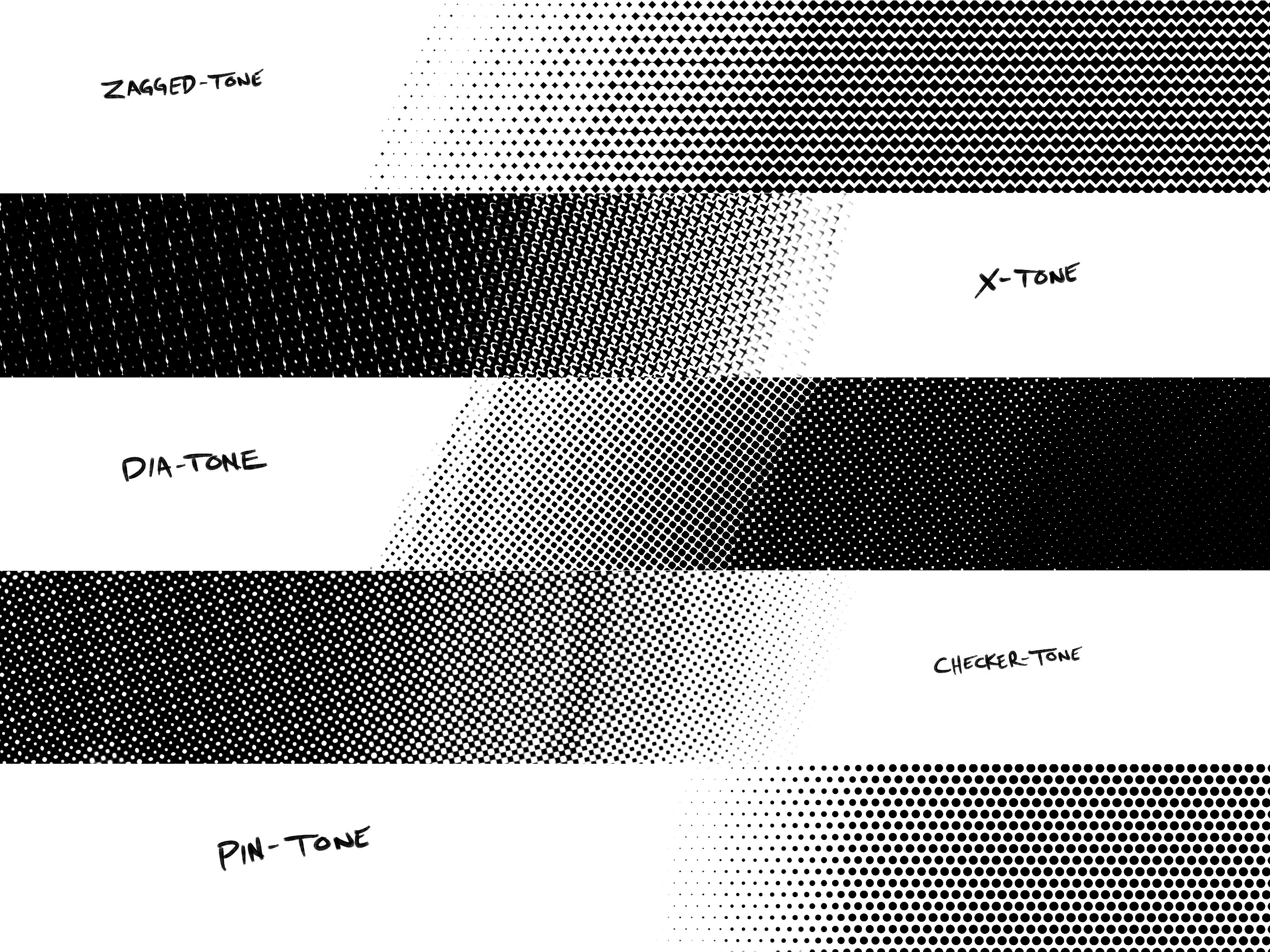 半色调效果iPad绘画应用Procreate笔刷 Procreate Half-tones插图(2)