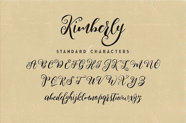 舞魅飞扬粗体手写英文字体 Kimberly Script Font插图(5)