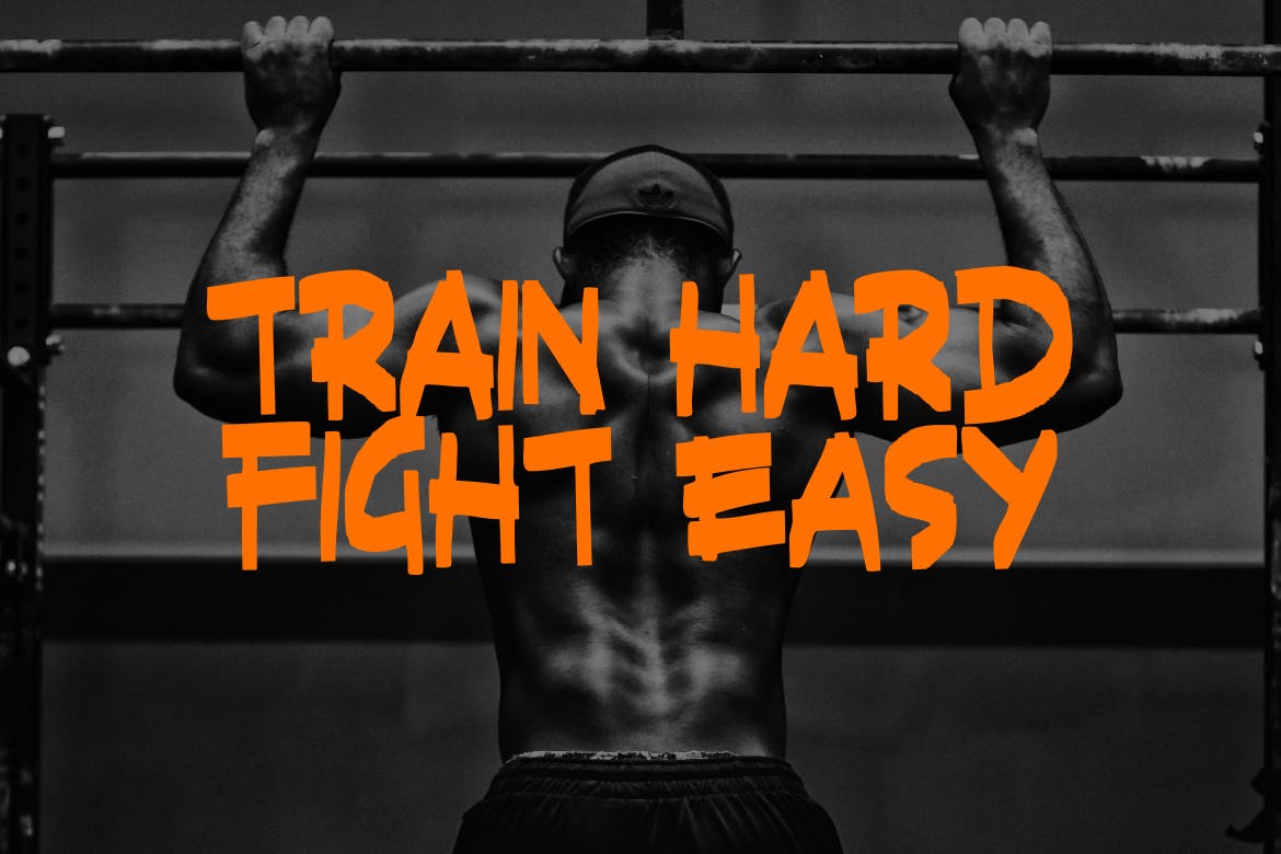 充满力量的英文画笔笔刷装饰艺术字体素材库精选 SHRED! – Aggressive Brush Font插图(1)