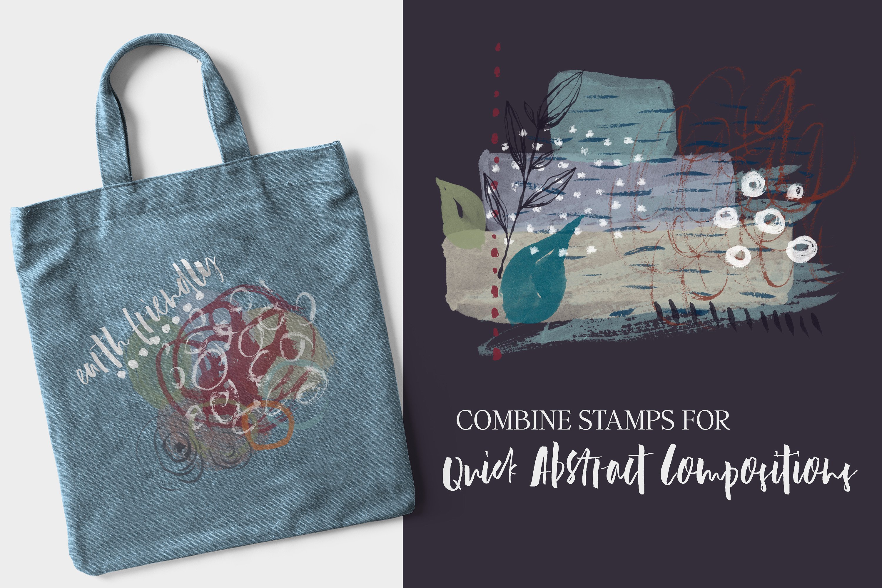 墨水素描图案&图案印章Procreate笔刷 Inky Abstract Procreate Brushes插图(10)