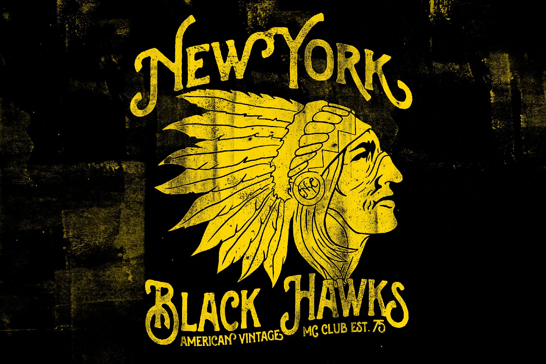 怀旧油墨效果的photoshop图层样式文件下载[PSD]插图(3)