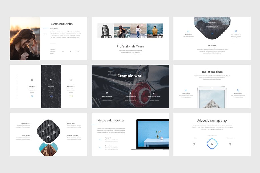 80+页时尚创意 PPT 模板 Athena PowerPoint Presentation插图(6)