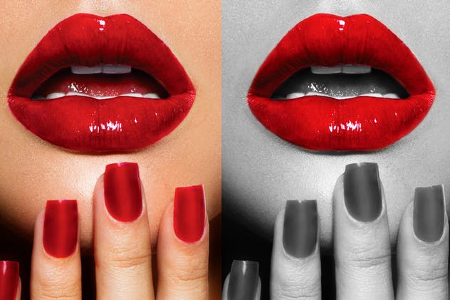 区域色彩海报照片特效PS动作 Selective Color Area Photoshop Action插图(6)