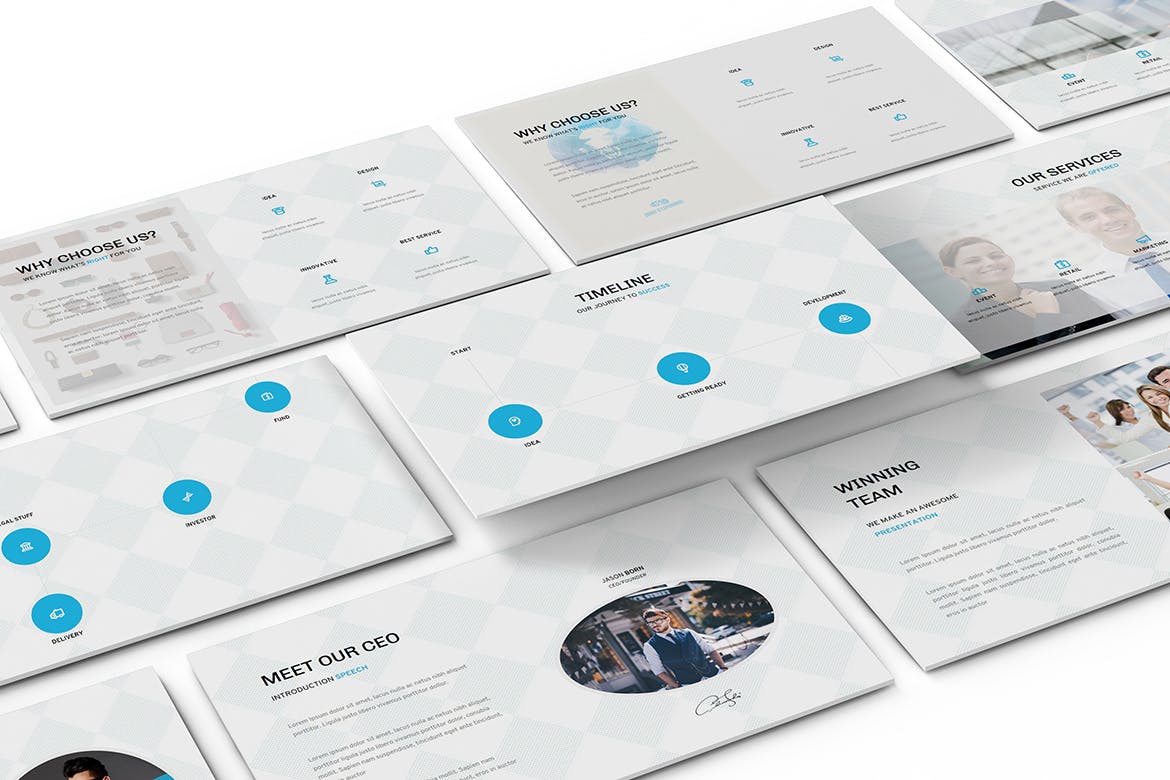 时尚高端专业的谷歌幻灯片Google Slide幻灯片powerpoint演示模版（pptx）插图(3)