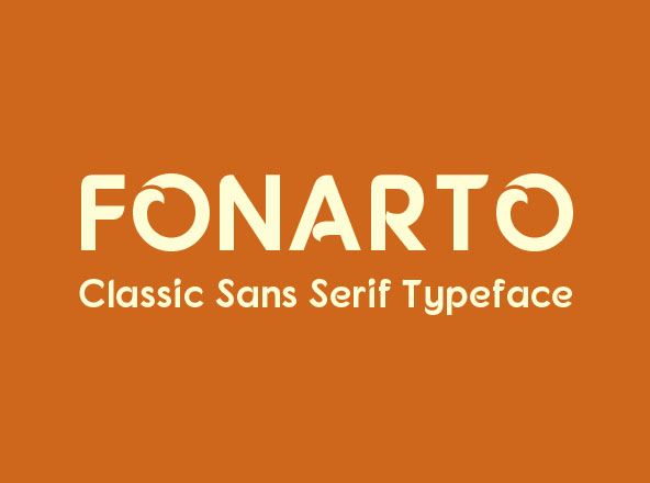 英文无衬线经典字体 Fonarto Sans Serif Typeface