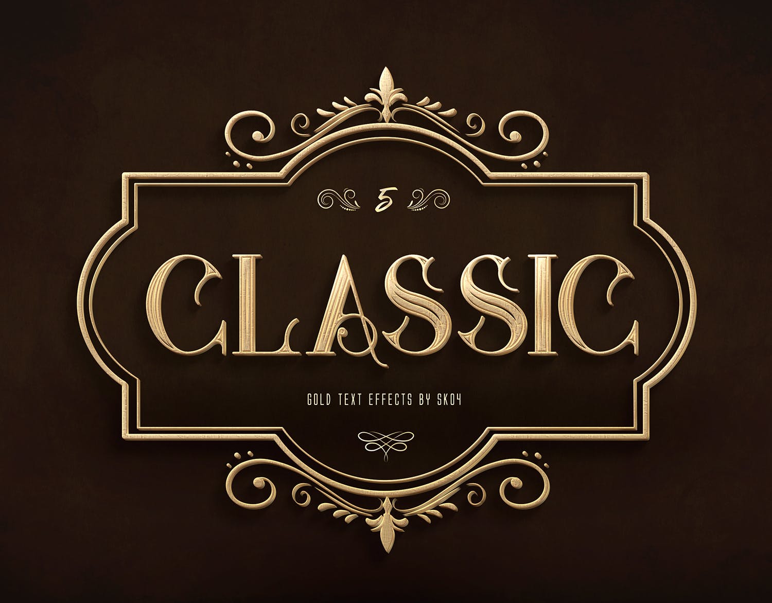 3D金色金属文本文字特效PSD分层模板 3D Gold Text Effects – 10 PSD插图(4)