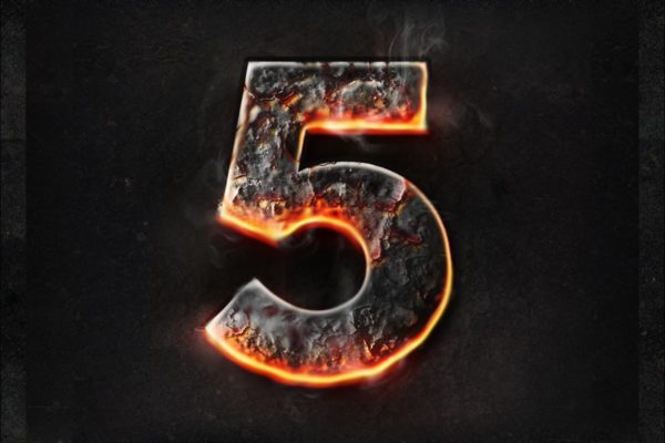 金属镀铬&amp;火焰特效PS图层样式 Chrome &amp; Fire Photoshop Layer Styles