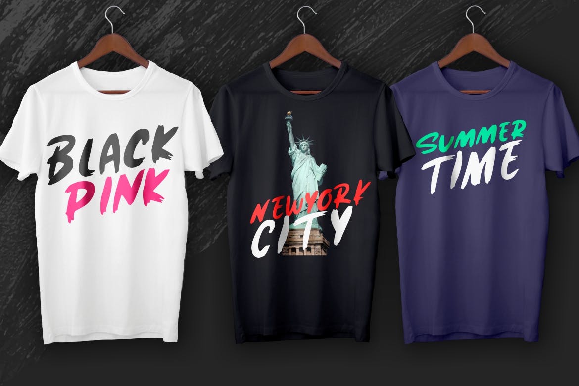 圆润厚实英文笔刷字体下载 Forqend Brush Typeface插图(2)