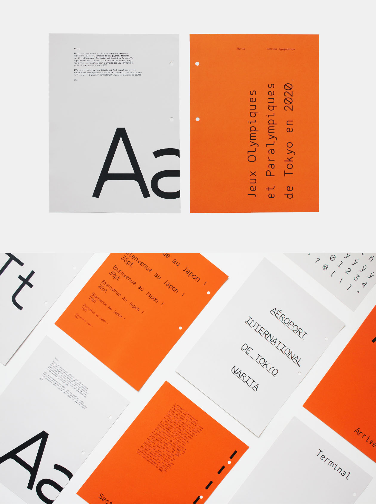 灵感自成田国际机场新Logo的英文无衬线等宽字体 Narita Typeface插图(4)