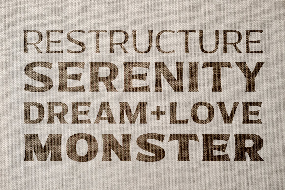 古代石刻设计风格英文经典无衬线字体 Bonega插图(1)