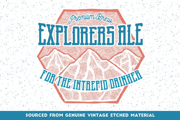 古典雕刻图案线条AI笔刷 Vintage Engraved Patterns插图(1)