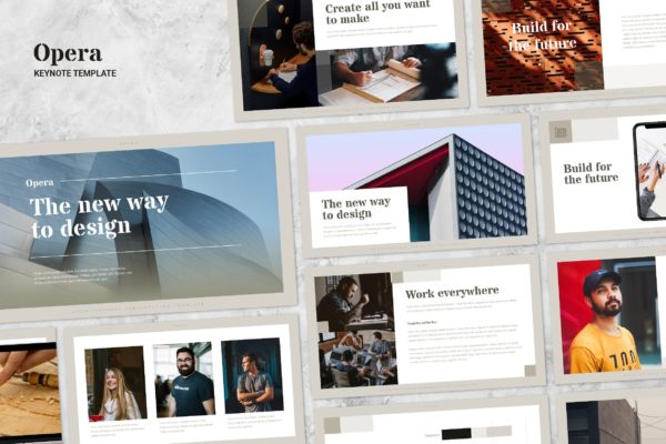 优雅大方精美Keynote演示文稿模板 Opera – Elegant Keynote Template