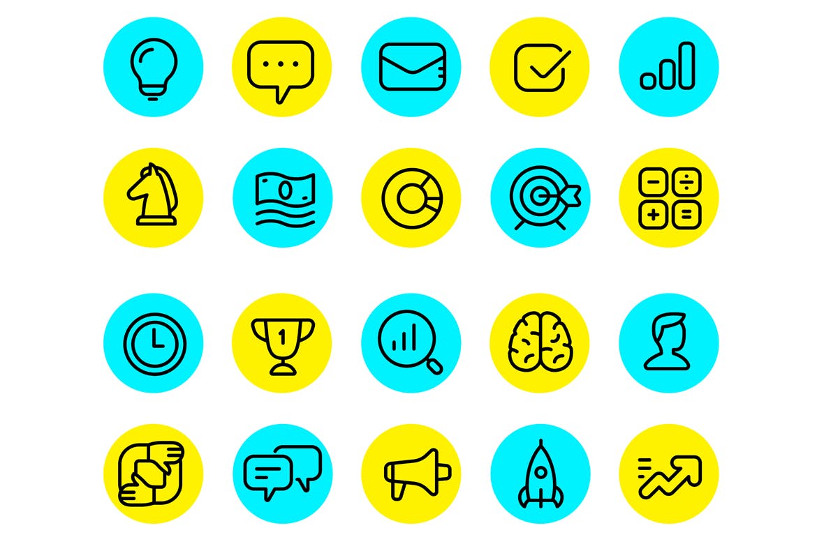 行业市场分析报告幻灯片设计信息图表素材 Set of infographic templates + business icons插图(8)