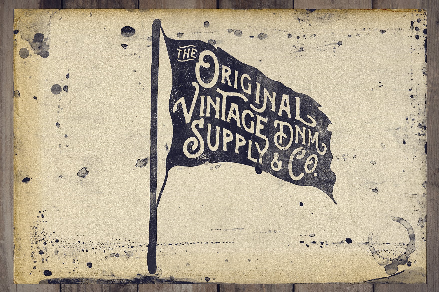 怀旧油墨效果的photoshop图层样式文件下载[PSD]插图(1)