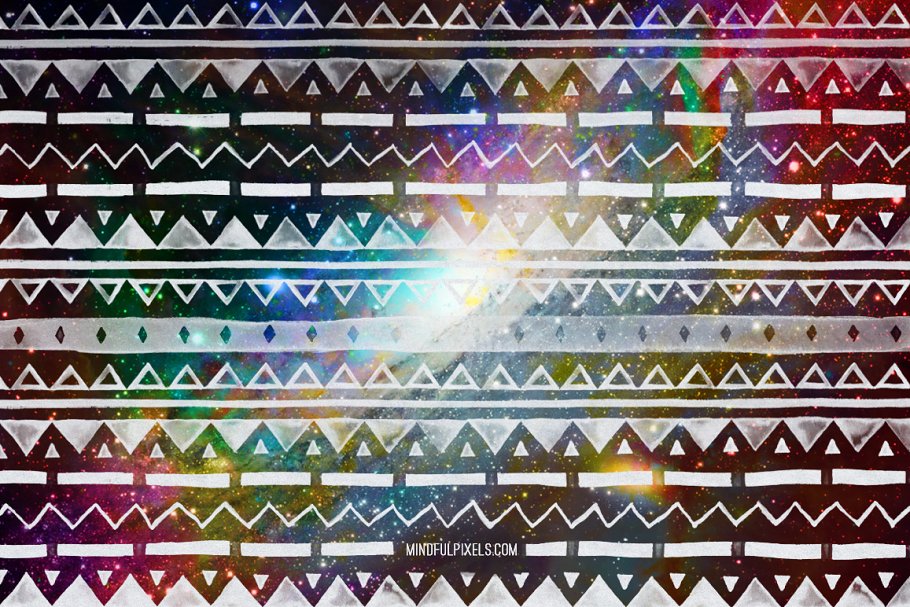 创意阿兹特克水彩画笔笔刷 Aztec Watercolor Brushes插图(3)