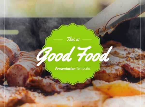 漂亮的食物主题PPT模版下载[pptx]