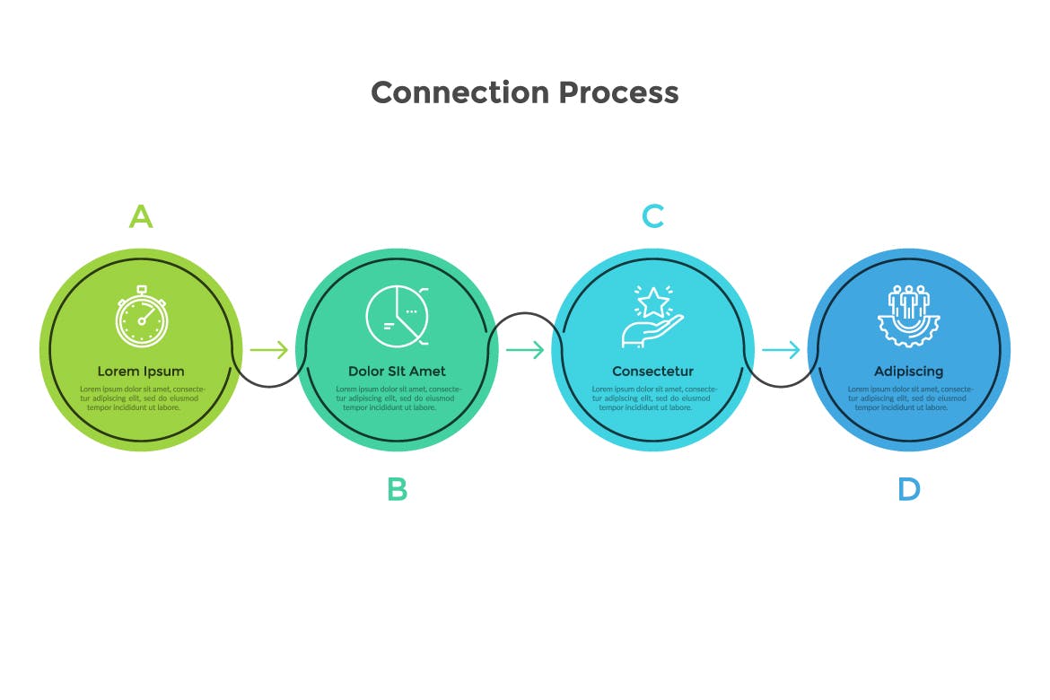 圆形/金字塔/循环图形信息图表矢量设计素材v21 Infographic Solutions. Part 21插图(4)