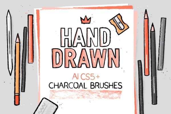 碳画笔AI笔刷 Charcoal AI brushes