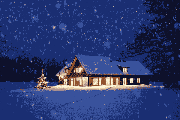 逼真动画暴风雪景特效的PS动作下载 Animated Snow Photoshop Action [atn]