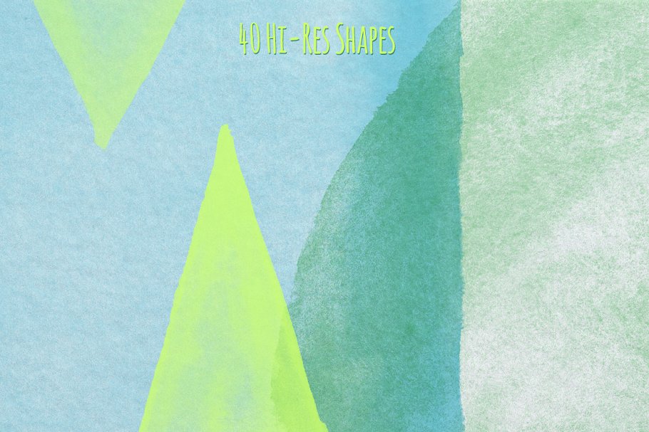 水彩图形PS笔刷 Watercolor Brushes Vol.2插图(1)