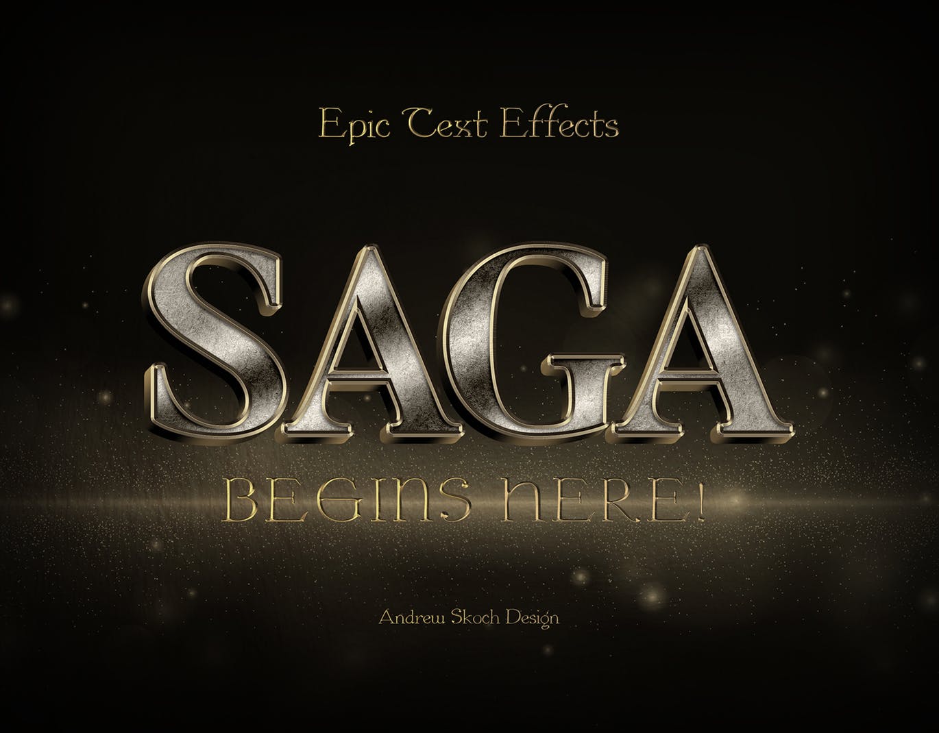 史诗文字标题字体效果PSD图层样式模板 Epic Text Effects插图(3)