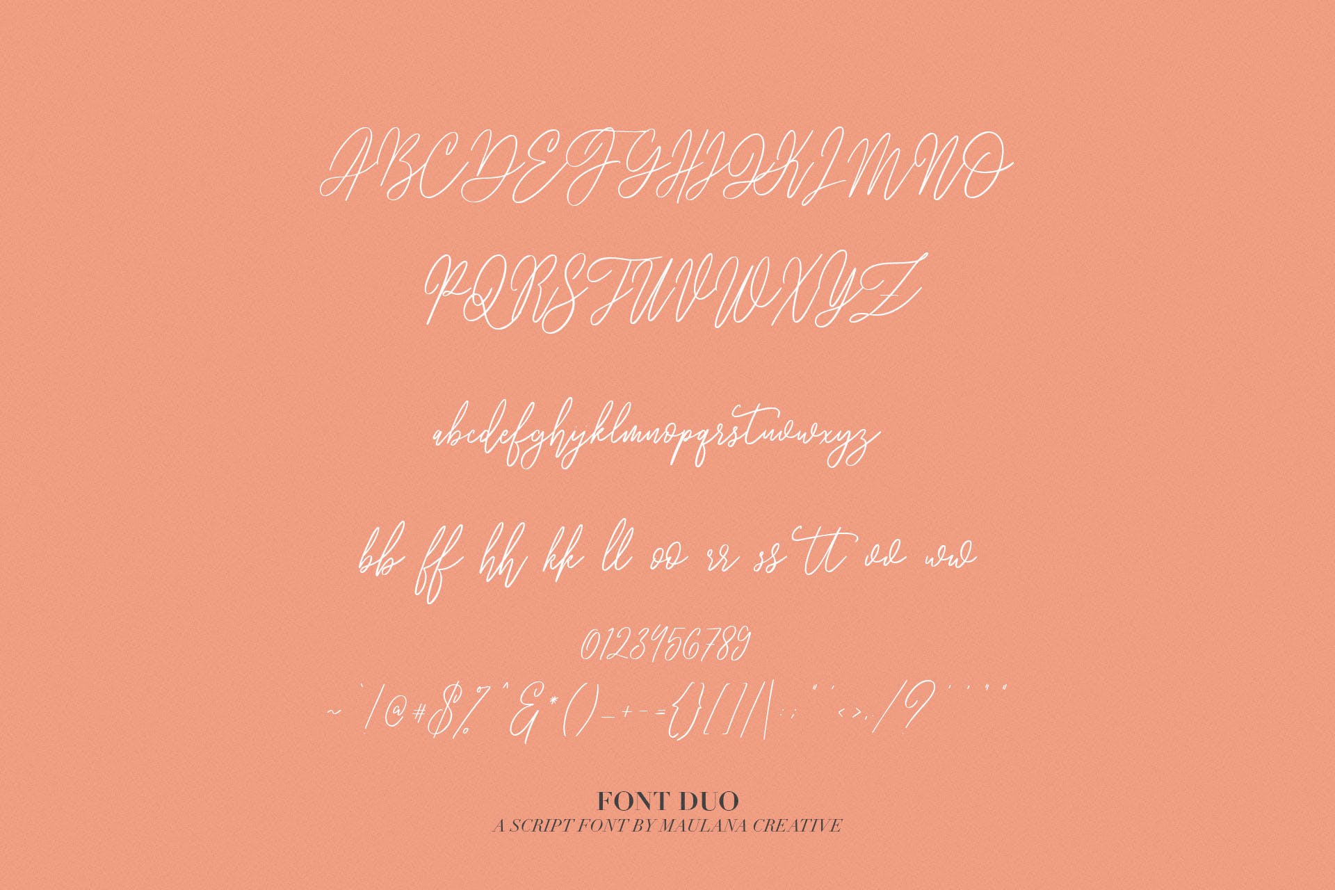 英文签名字体&无衬线版式设计字体二重奏组合 Fairmont – Script Sans Font插图(6)