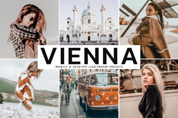 棕色奶油色系LR调色预设下载 Vienna Mobile &amp; Desktop Lightroom Presets