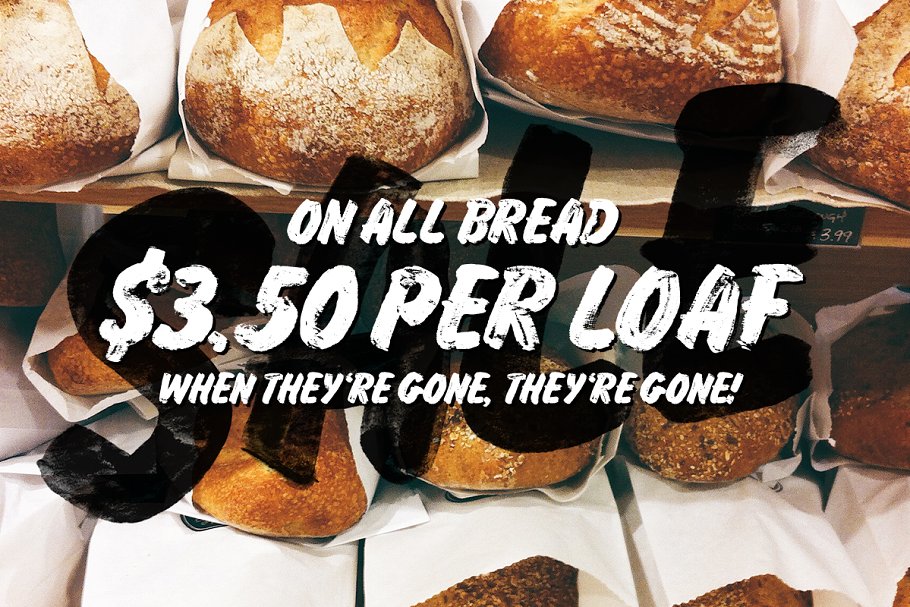 经典招牌写作手写脚本字体 Grocery Brush & Hand (PLUS Extras)插图(7)