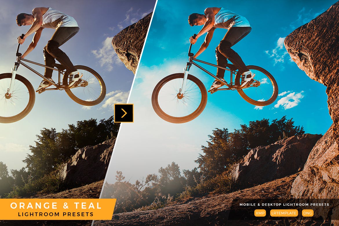 橙色&深绿色色调照片调色滤镜素材库精选LR预设 Orange and Teal Lightroom Presets插图(6)