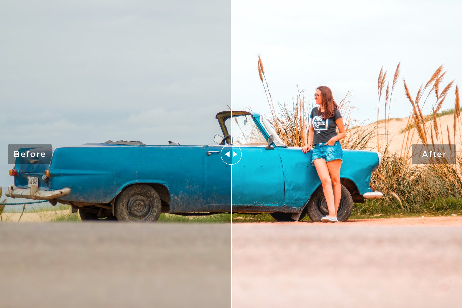 蓝色&绿松石色自然暖色调Lightroom预设 Punta Cana Mobile & Desktop Lightroom Presets插图(3)