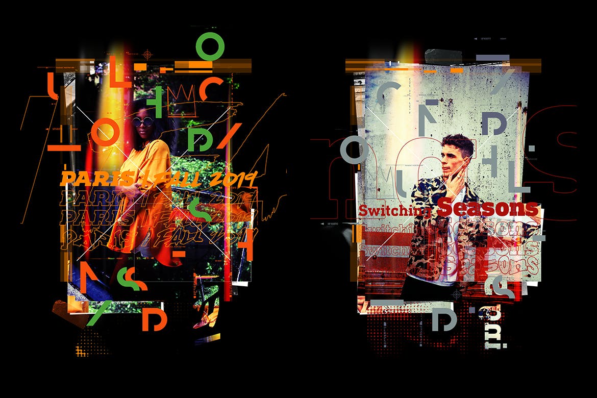 时尚Lomo印刷效果海报设计PS动作 Lomography Typography Poster Photoshop Action插图(5)