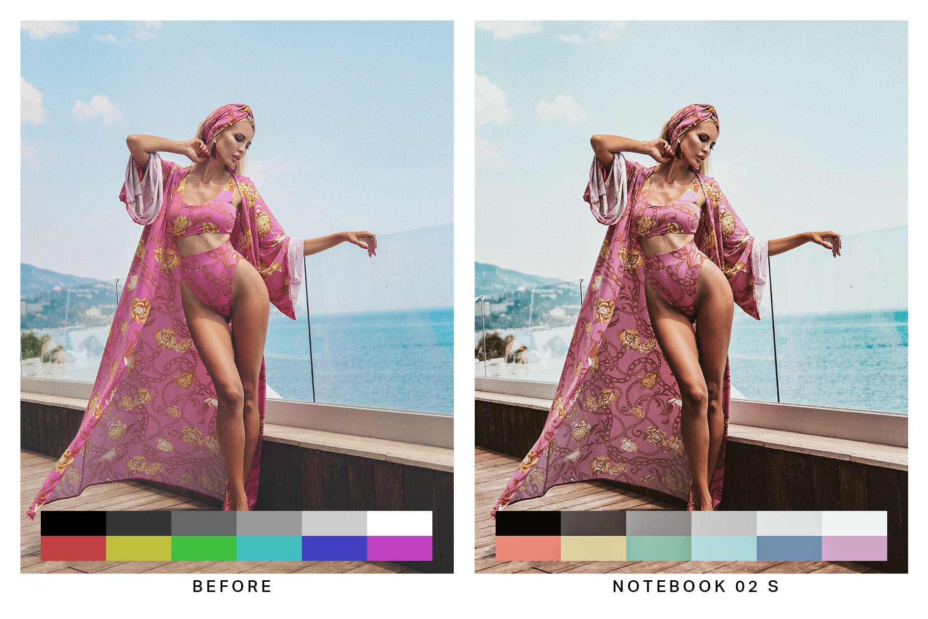 50种珊瑚橙色电影胶片风格效果Lightroom预设&LUT 50 Breezy Coral Lightroom Presets and LUTs插图(2)