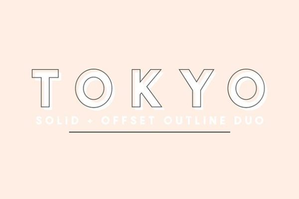 东京热？NO, 只是一款无衬线英文字体 Tokyo | A Designer Font Duo