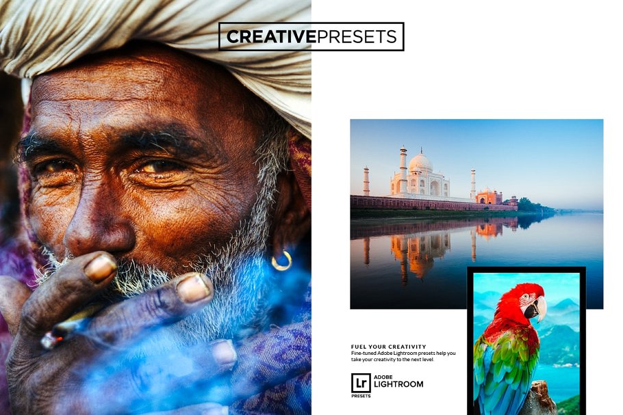 色彩增强色彩风景照片调色滤镜LR预设 Rich Vivid Film Lightroom Presets插图(1)