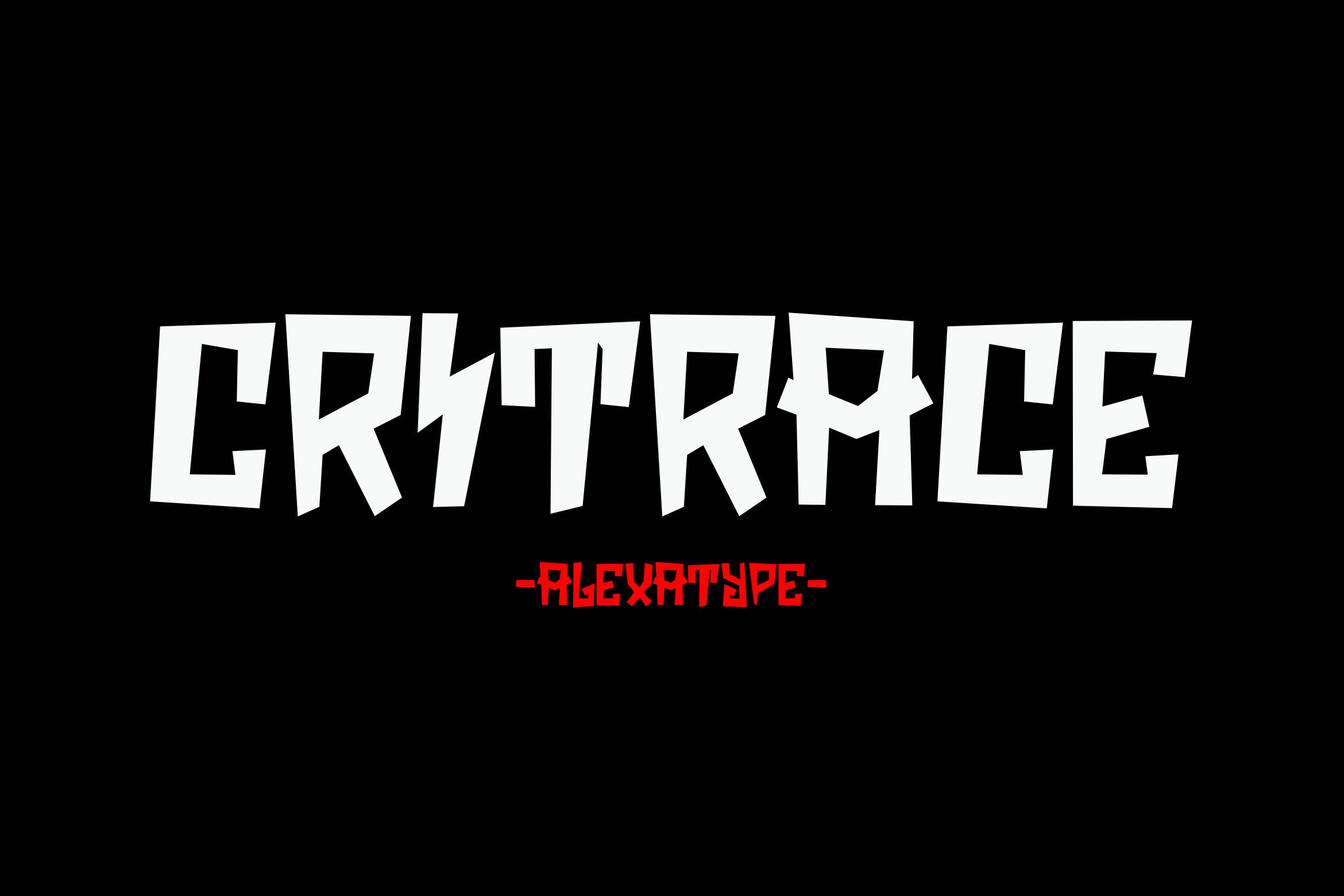 一款活力四射的英文粗体无衬线字体 Critrace – Energetic Display Font插图