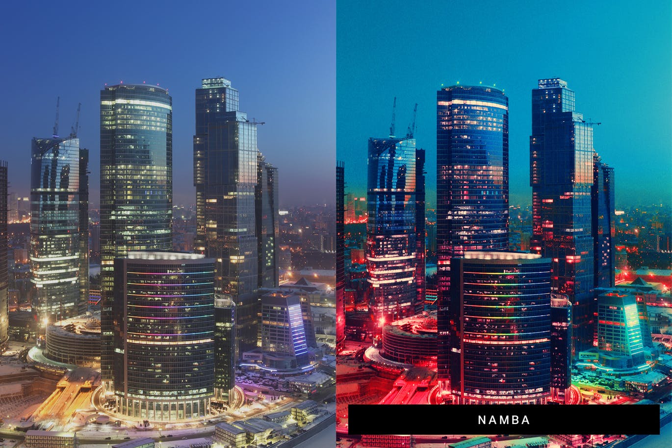 赛博朋克美学效果风格城市夜景摄影处理素材库精选PS动作 8 Cyberpunk Aesthetics Photoshop Actions and LUTs插图(3)