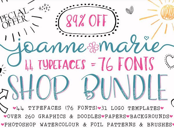 海报设计字体素材包 Font Bundle – Shop Bundle（极力推荐）