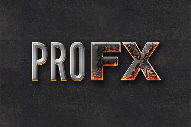 金属镀铬&火焰特效PS图层样式 Chrome & Fire Photoshop Layer Styles插图(4)