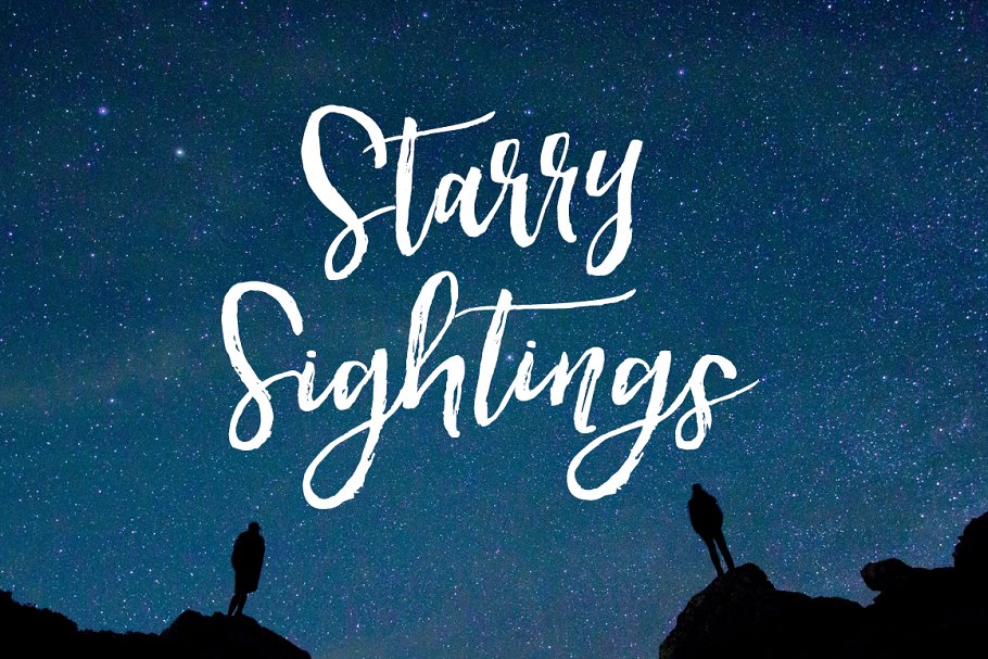 轻舞飞扬般流畅画笔笔刷英文字体 Hartley Rough Brush Script Font插图(10)