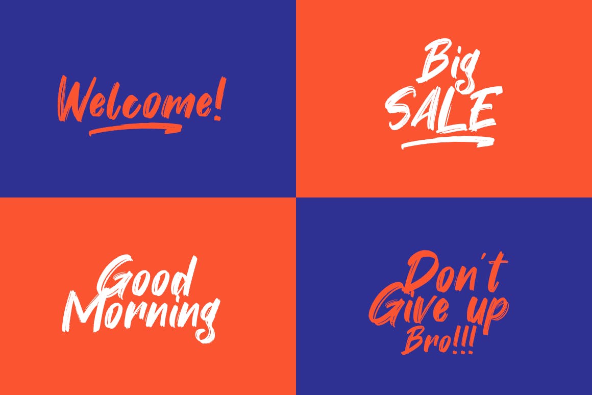 优雅复古英文笔刷字体下载 Youth Power插图(4)