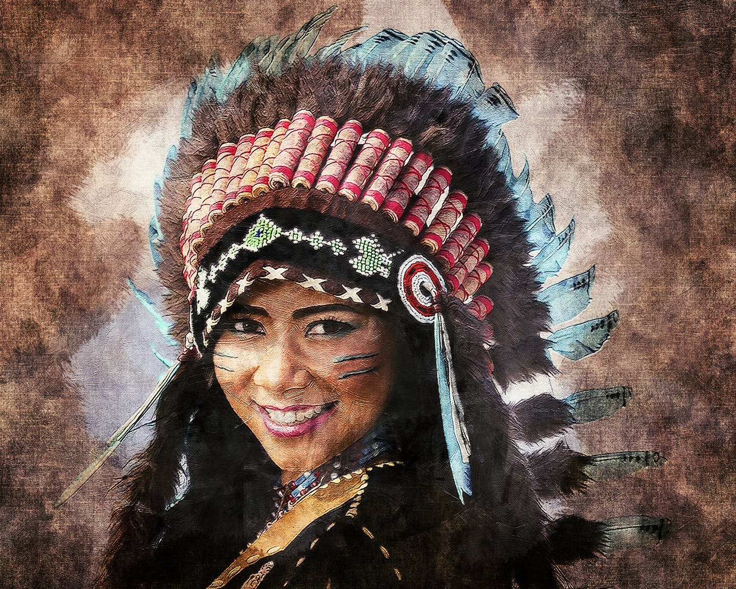 逼真油画效果一键生成PS动作 Real Oil Painting CS3+ Photoshop Action插图(7)