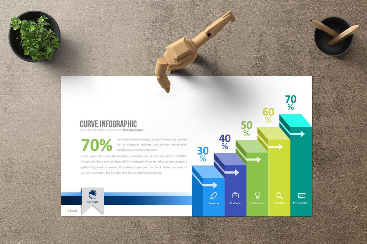 商务主题/创意项目介绍谷歌幻灯片设计模板 Four – Google Slides插图(4)