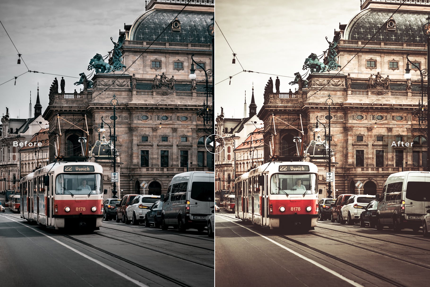 绿松石蓝&白色鲜艳色彩LR照片调色预设 Prague Mobile & Desktop Lightroom Presets插图(1)