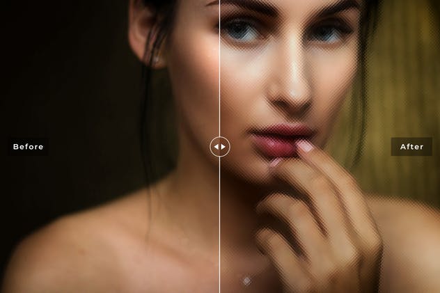 磨砂玻璃镜面效果照片后期处理PS动作 Glass Painting Photoshop Actions插图(2)