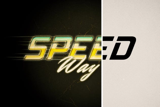 复刻80s年代文本图层样式 Back to the 80s Retro Text Effects插图(11)