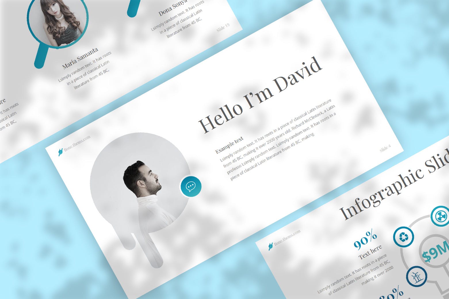 工业设计公司业务简介谷歌幻灯片模板 Bone Google Slides插图(1)