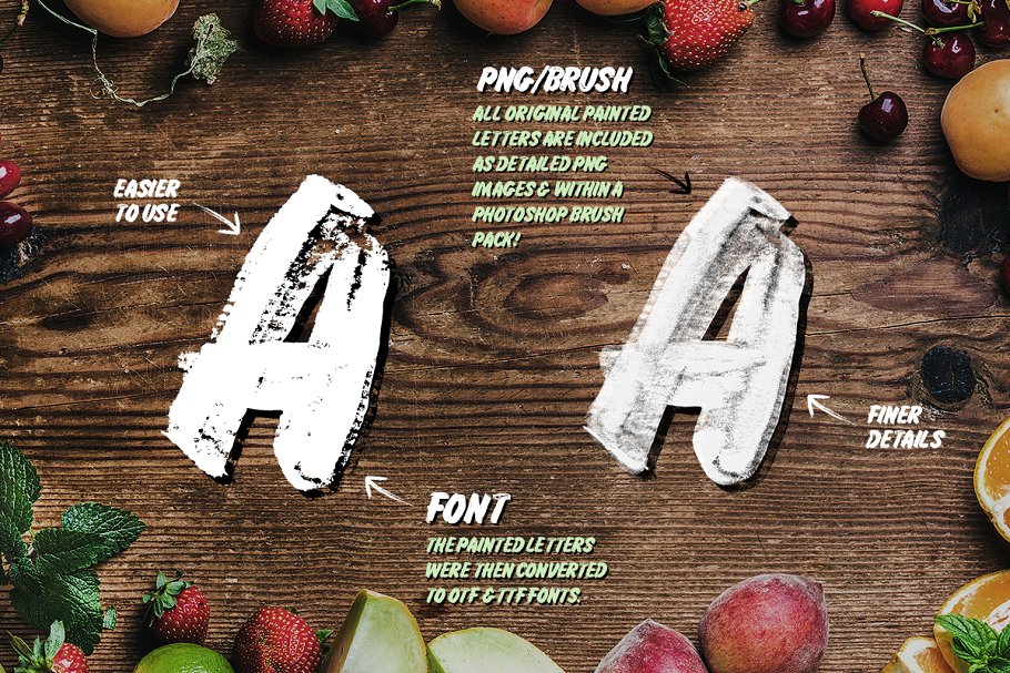 经典招牌写作手写脚本字体 Grocery Brush & Hand (PLUS Extras)插图(4)